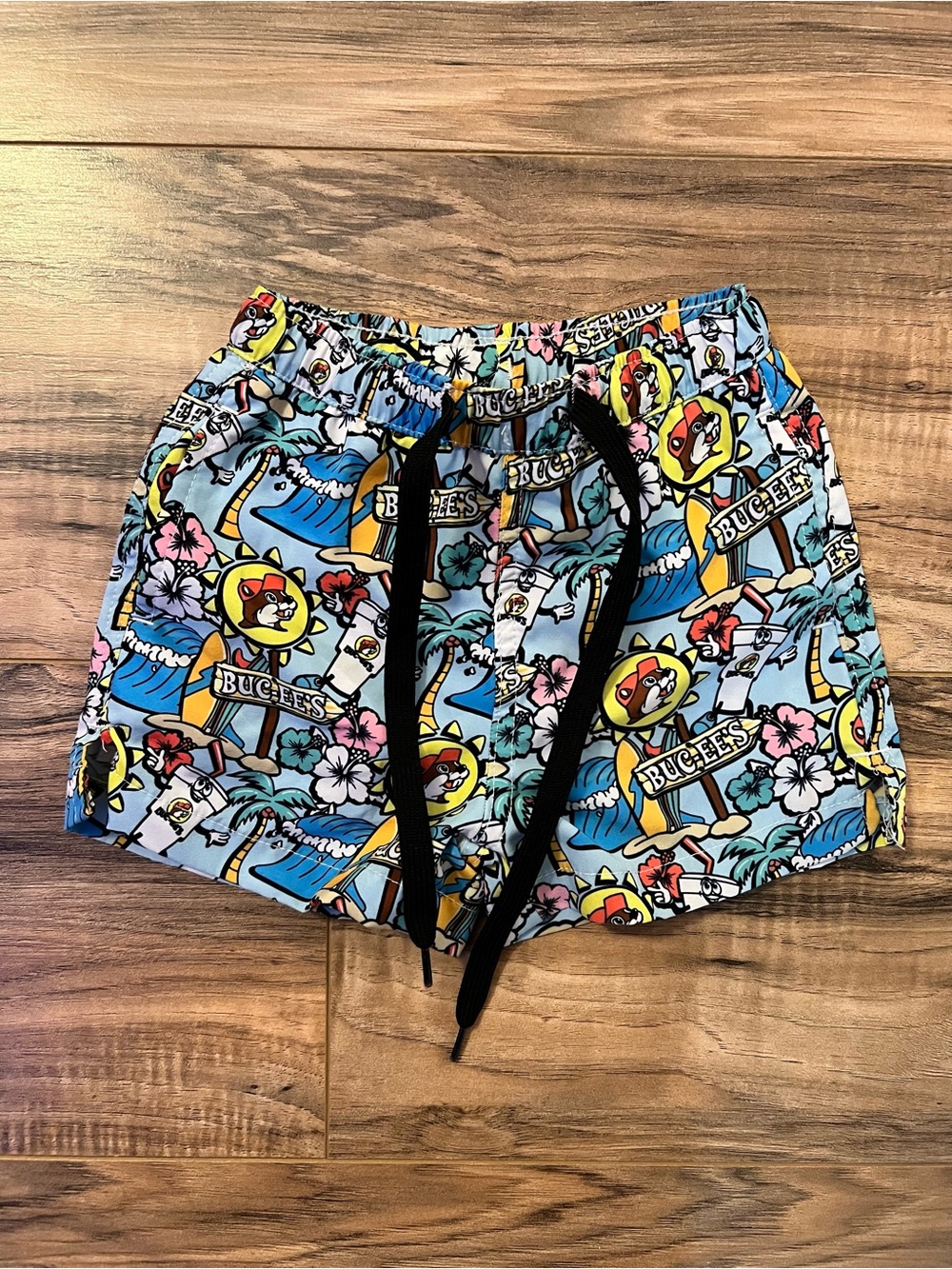 Buccees Blue Graphic Swim/Board Shorts 12-18M